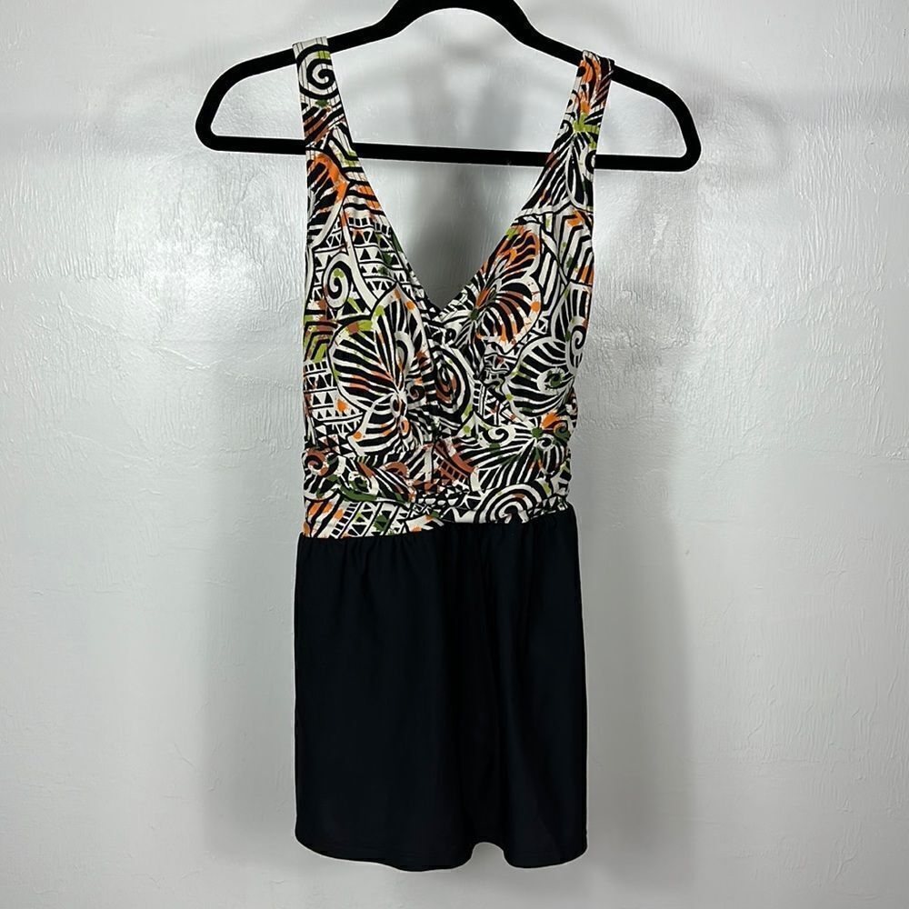 Ocean Dream Signature Sleeveless One Piece Swim Dress Size 8